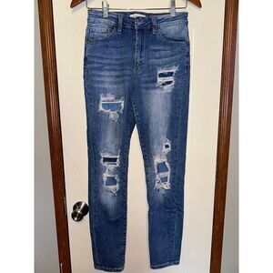 Nature Denim Mid-Rise Distressed Jeans Size 28 /Sz 9
